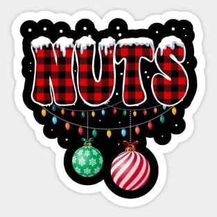 Chest Nuts Christmas Matching Couple Chestnuts Sticker